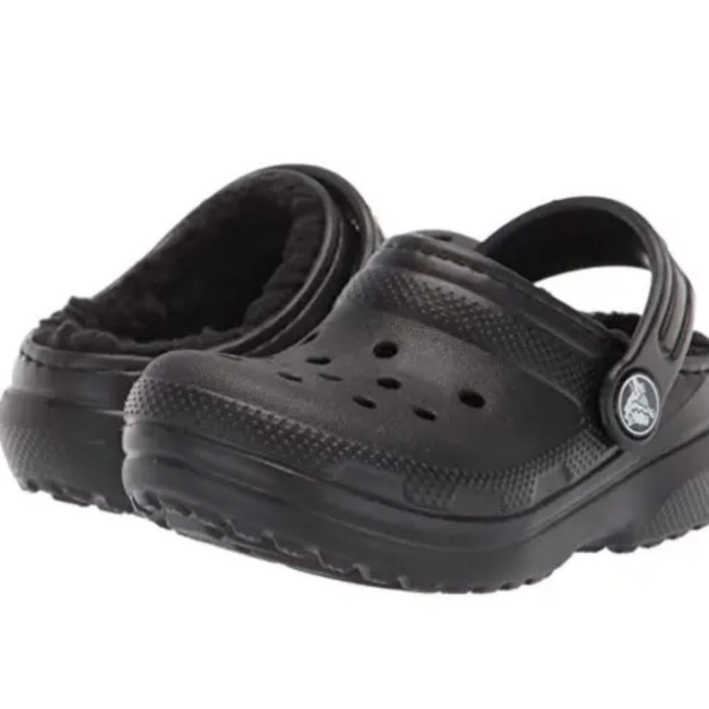 Crocs Unisex Child Classic Lined Clogs Size 4 Toddlers